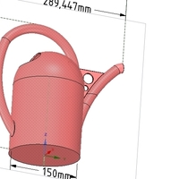 handle watering can for flowers v01 3d-print and cnc - Thumbnail 11