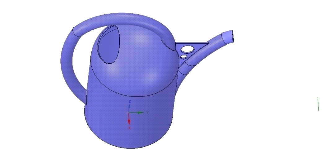 handle watering can for flowers v01 3d-print and cnc 3D Print 253916