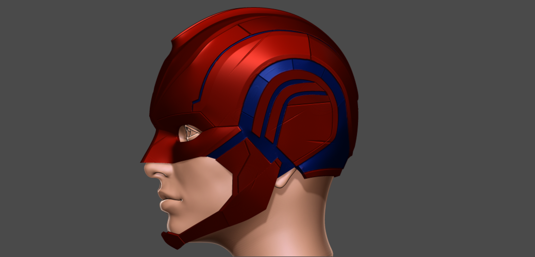 Captain Marvel helmet - Fan Art for cosplay 3D print model 3D Print 253990