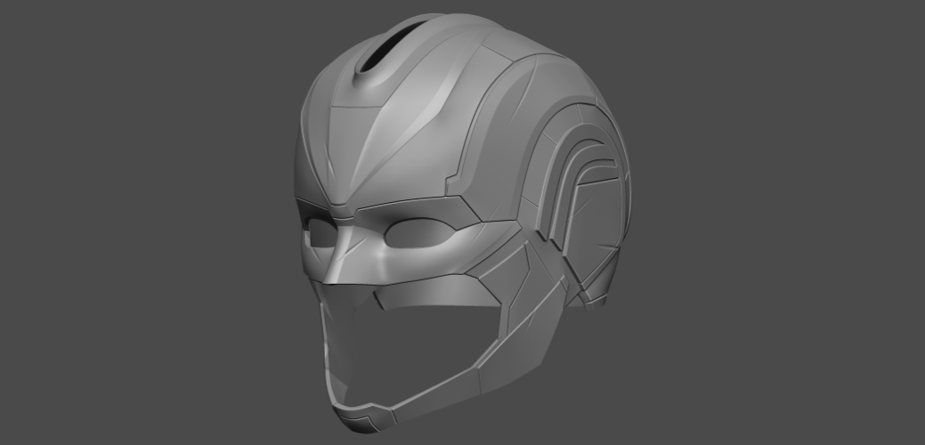 Captain Marvel helmet - Fan Art for cosplay 3D print model 3D Print 253992