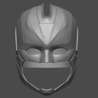 Captain Marvel helmet - Fan Art for cosplay 3D print model - Thumbnail 5