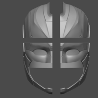 Captain Marvel helmet - Fan Art for cosplay 3D print model - Thumbnail 6