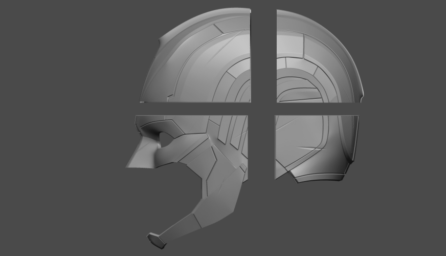 Captain Marvel helmet - Fan Art for cosplay 3D print model 3D Print 253995