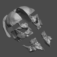 Ainz Ooal Gown Mask from OverLord - Fan Art for cosplay - Thumbnail 1