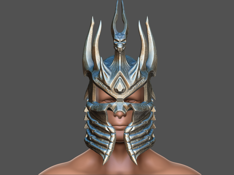 Lich king helmet Fan Art - 3d print -3D print model