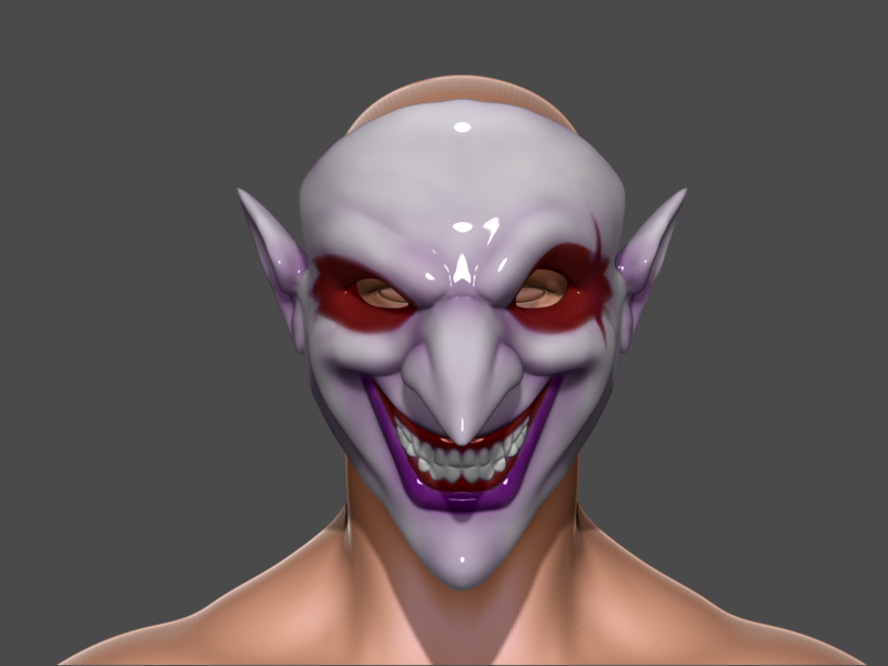 Shaco mask 3D Printable 3D print model 