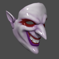 Shaco mask 3D Printable 3D print model  - Thumbnail 3