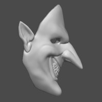 Shaco mask 3D Printable 3D print model  - Thumbnail 5