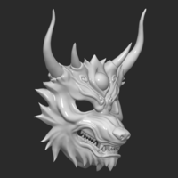 Mask Wolf - Devil Maskmask for cosplay 3D - Thumbnail 2