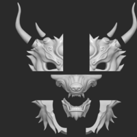 Mask Wolf - Devil Maskmask for cosplay 3D - Thumbnail 5