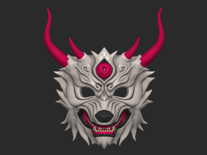 Mask Wolf - Devil Maskmask for cosplay 3D