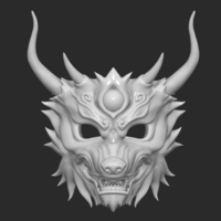 Mask Wolf - Devil Maskmask for cosplay 3D - Thumbnail 7
