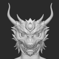 Mask Wolf - Devil Maskmask for cosplay 3D - Thumbnail 8
