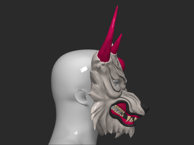 Mask Wolf - Devil Maskmask for cosplay 3D 3D Print 254041