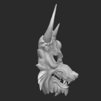 Mask Wolf - Devil Maskmask for cosplay 3D - Thumbnail 10