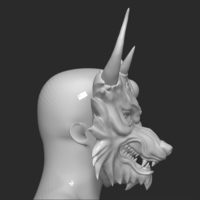 Mask Wolf - Devil Maskmask for cosplay 3D - Thumbnail 11