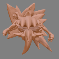 Pokemon Lycanroc Midnight - Fan Art - Figure 3D print model  - Thumbnail 7