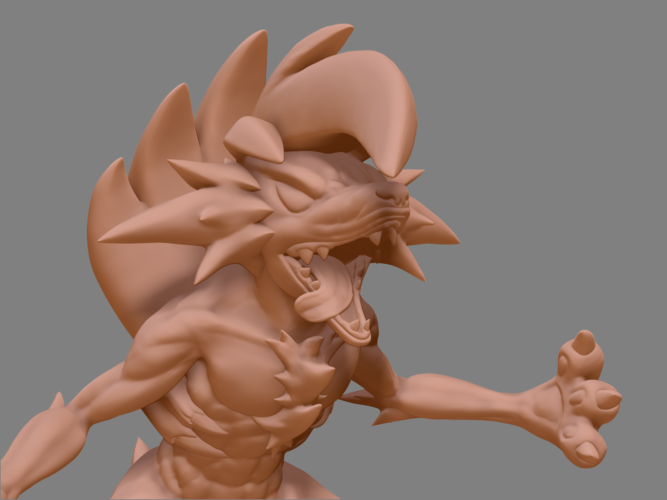 Majin Sonic 3D model 3D printable