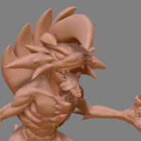 Small Pokemon Lycanroc Midnight - Fan Art - Figure 3D print model  3D Printing 254052