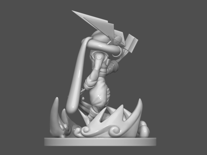 Pokemon Greninja Kakashi 3D Printable Figure 3D Print 254056