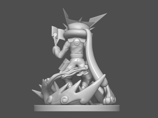 Pokemon Greninja Kakashi 3D Printable Figure 3D Print 254057