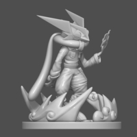 Pokemon Greninja Kakashi 3D Printable Figure - Thumbnail 5