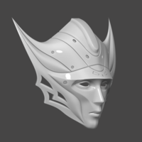 Princess Kushana Mask Cosplay 3D print model - Thumbnail 1