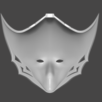 Princess Kushana Mask Cosplay 3D print model - Thumbnail 2