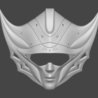 Princess Kushana Mask Cosplay 3D print model - Thumbnail 6
