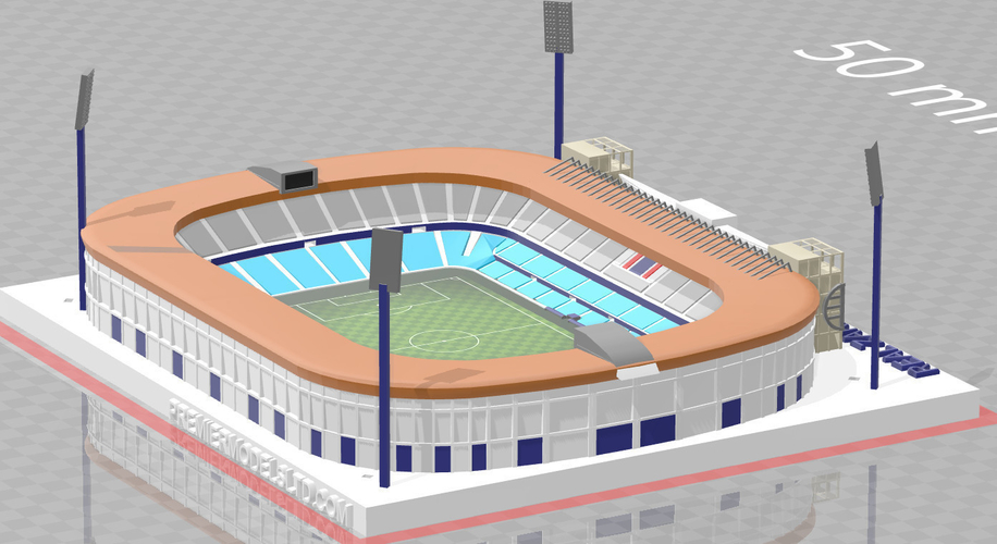 Real Zaragoza - La Romareda 3D Print 254067