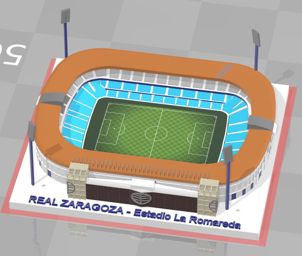 Real Zaragoza - La Romareda 3D Print 254068
