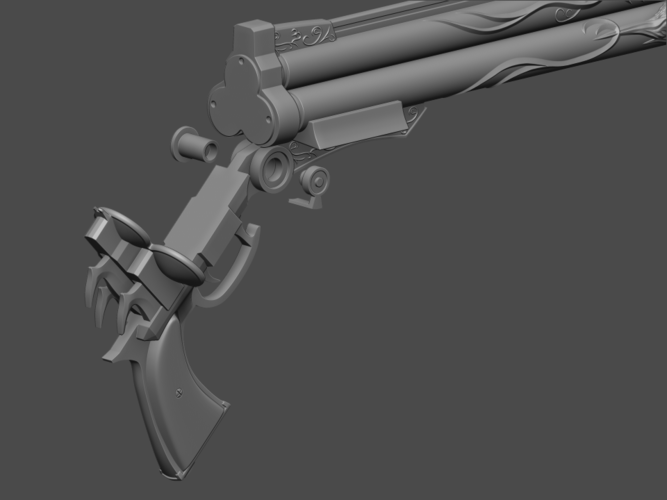 Vincent valentine cerberus gun from Final Fantasy - Fan Art 3D Print 254076