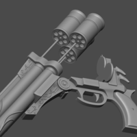 Vincent valentine cerberus gun from Final Fantasy - Fan Art - Thumbnail 10