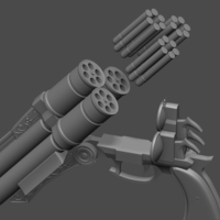 Vincent valentine cerberus gun from Final Fantasy - Fan Art - Thumbnail 11