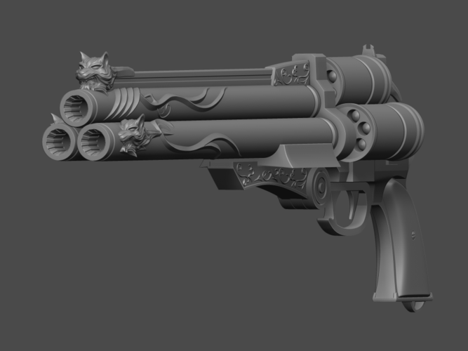 Vincent valentine cerberus gun from Final Fantasy - Fan Art 3D Print 254082