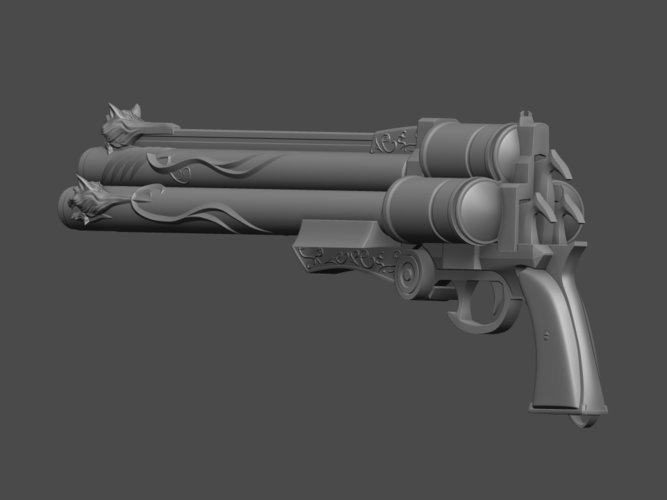 Vincent valentine cerberus gun from Final Fantasy - Fan Art 3D Print 254083