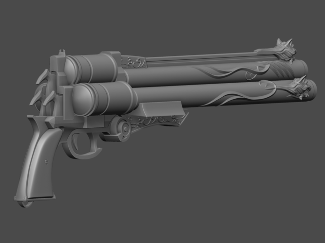 Vincent valentine cerberus gun from Final Fantasy - Fan Art 3D Print 254084