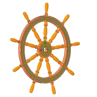 Ships Steering Wheel v03 for 3d-print and cnc - Thumbnail 9
