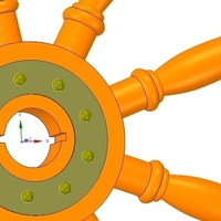Ships Steering Wheel v03 for 3d-print and cnc - Thumbnail 11