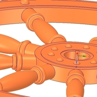 Ships Steering Wheel v03 for 3d-print and cnc - Thumbnail 16