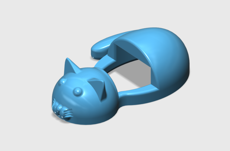 Smartphone Stand Cat 3D Print 254170