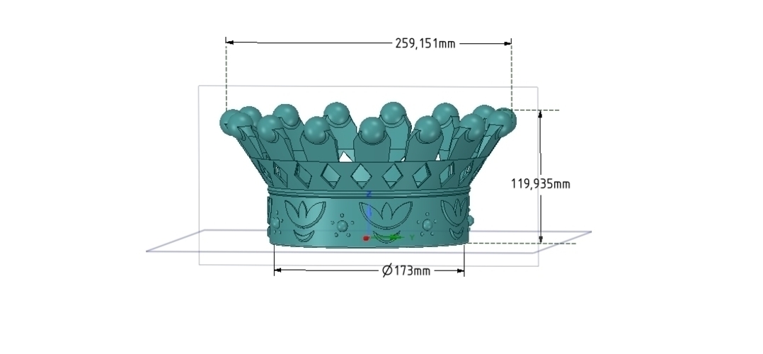 emperor crown of 3d printer for 3d-print and cnc 3D Print 254171