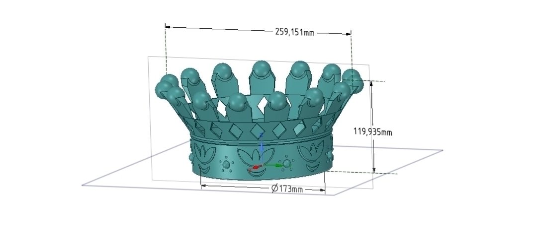 emperor crown of 3d printer for 3d-print and cnc 3D Print 254172