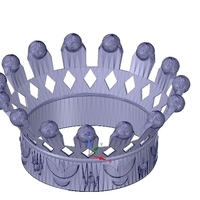 emperor crown of 3d printer for 3d-print and cnc - Thumbnail 3