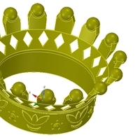 emperor crown of 3d printer for 3d-print and cnc - Thumbnail 8