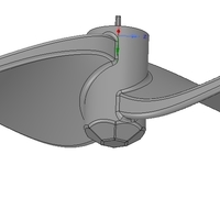 turbine propeller screw 3d-print and cnc - Thumbnail 2