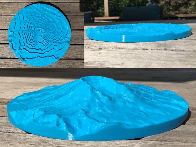 Collapsible Mt. St Helens Model 3D Print 254245