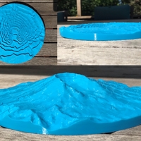 Small Collapsible Mt. St Helens Model 3D Printing 254245