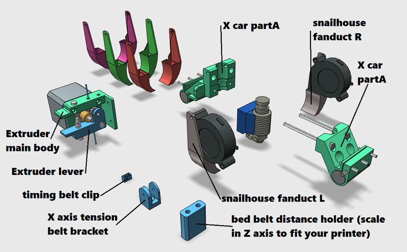 Anet A6 Xcar and HotEnd Mod 2019 3D Print 254251