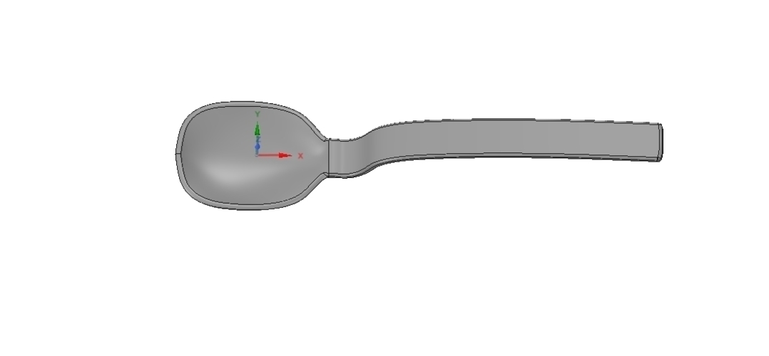 kitchen laboratory spoon for real 3D printing